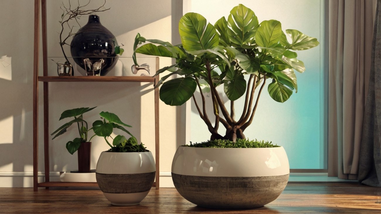 Materas de concreto con plantas, primeros experimentos con IA generativa