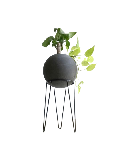 MaterPlant esfera, acabado gris